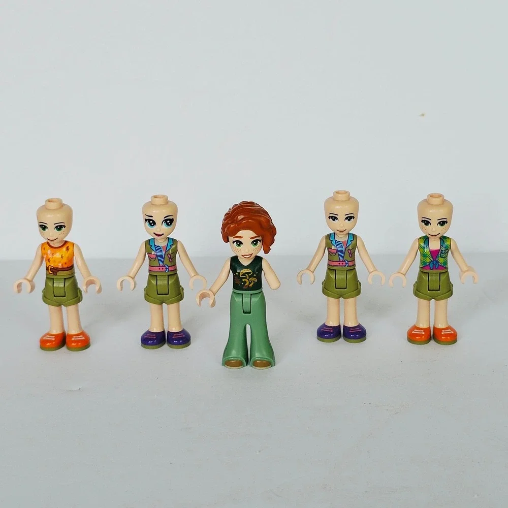 LEGO Friends Mini-Doll Lot 5 Figures Autumn Camping Outdoors Parts Amputee